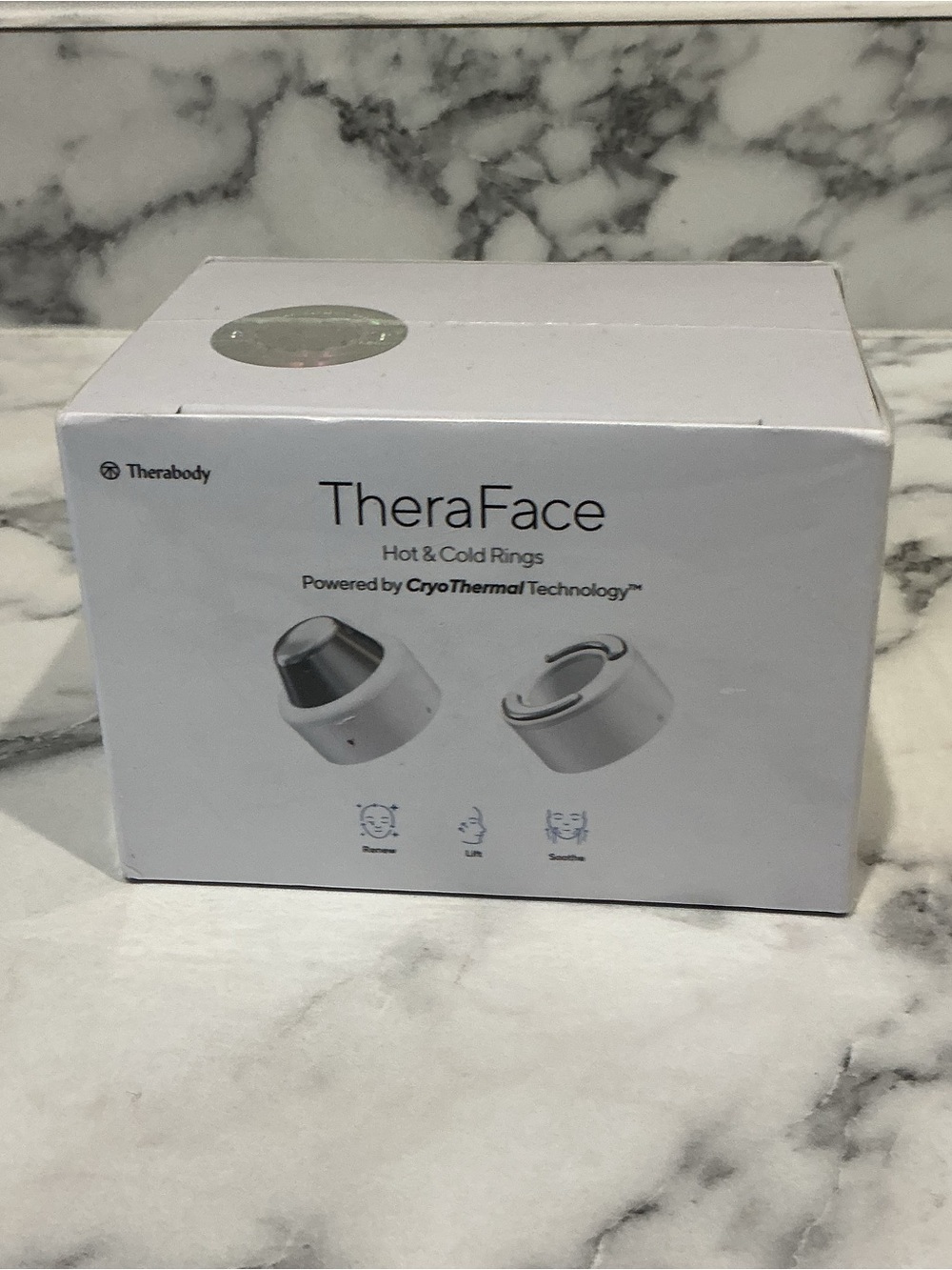 Therabody TheraFace Hot & Cold Rings - White